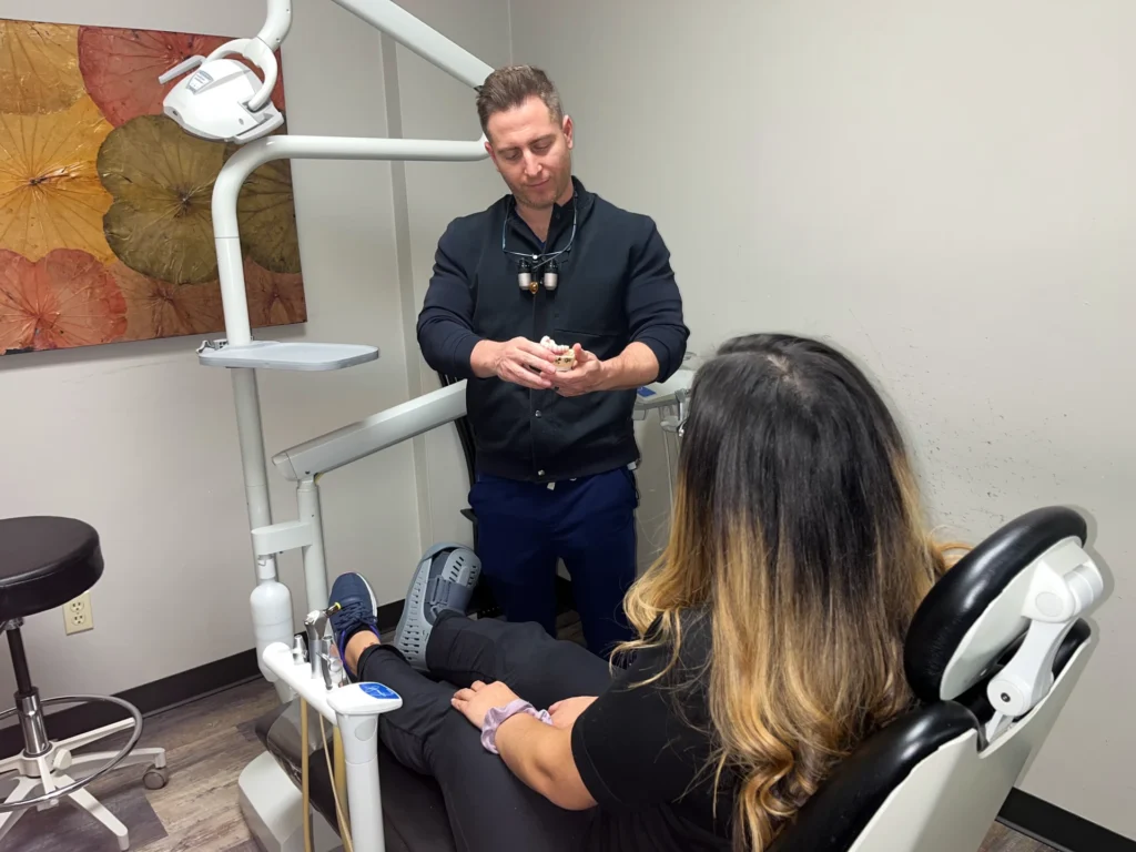 Dr. Weiss Demonstrating How Implants Work